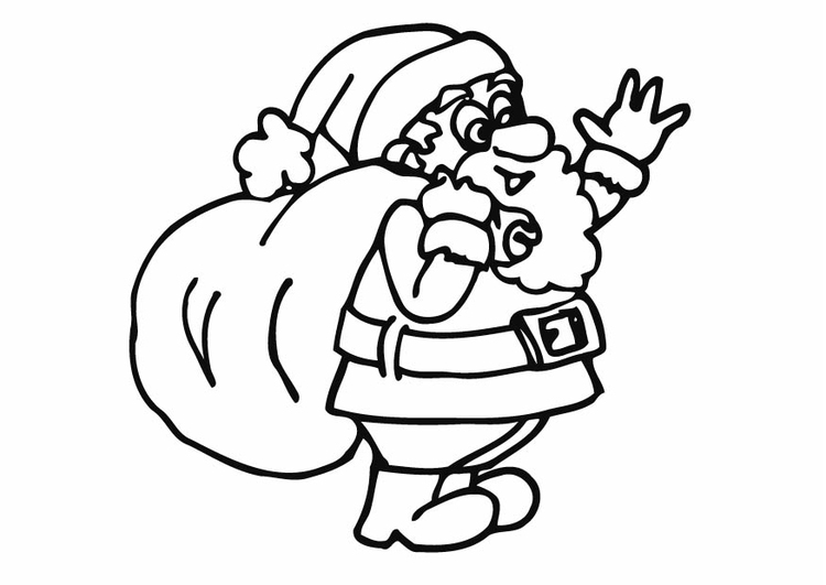 Coloriage PÃ¨re NoÃ«l