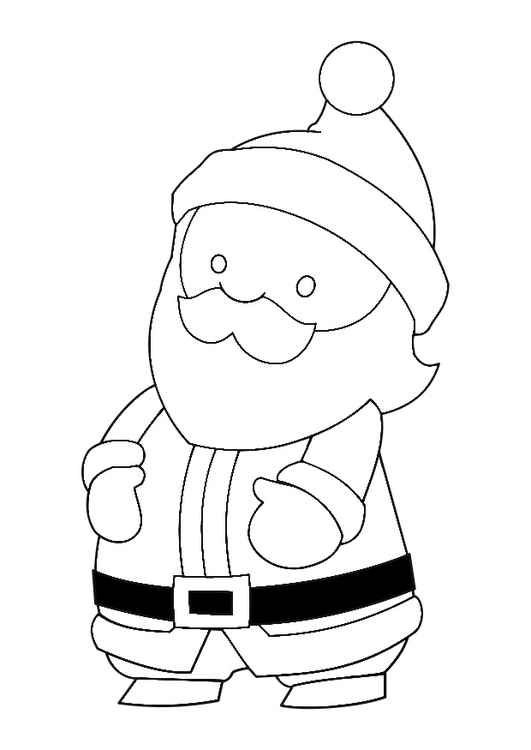 Coloriage pÃ¨re NoÃ«l