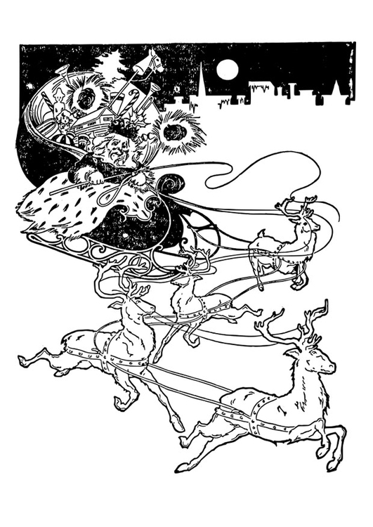Coloriage pÃ¨re NoÃ«l