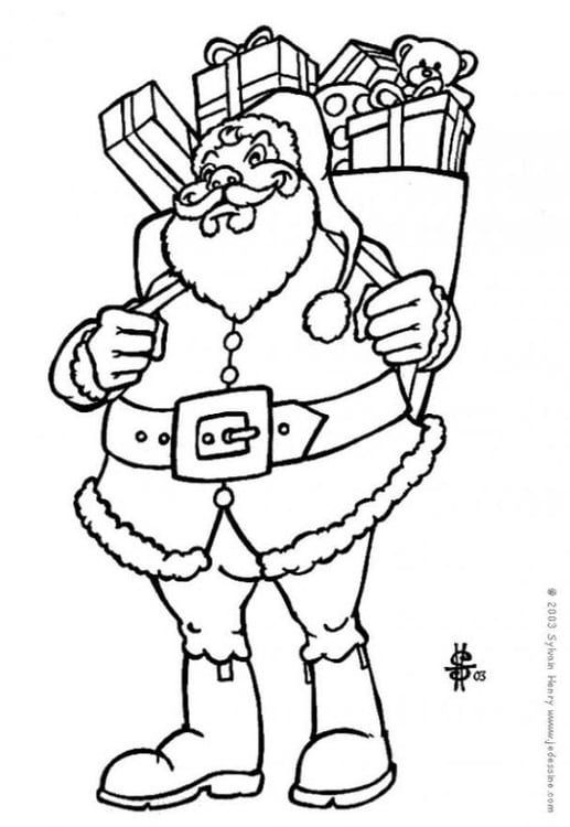 Coloriage Père Noël Coloriages Gratuits à Imprimer