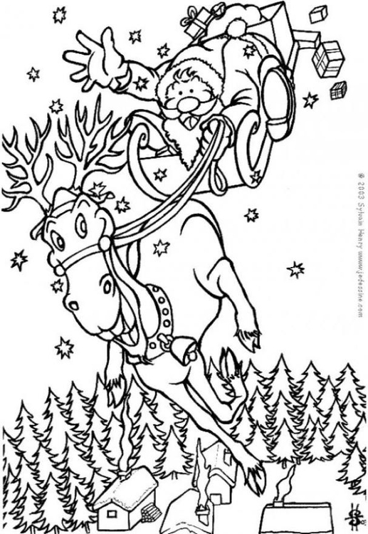 Coloriage pÃ¨re NoÃ«l