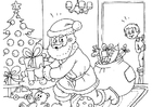 Coloriage PÃ¨re NoÃ«l