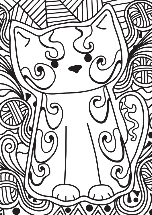 Coloriage petit chat