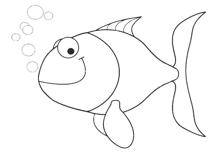 Coloriage petit poisson