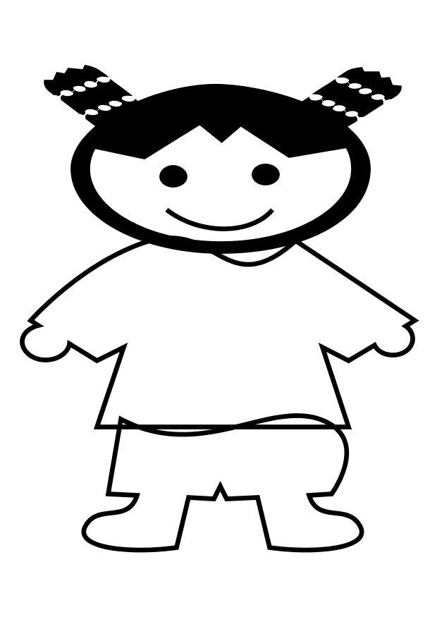 Coloriage petite fille chinoise  Coloriages Gratuits à Imprimer