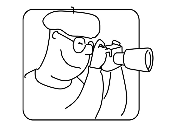 Coloriage photographe