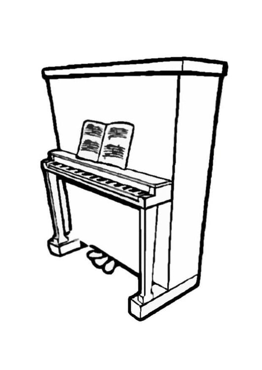 Coloriage piano