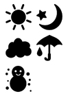 pictogrammes météorologiques
