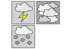 Coloriages pictrogramme temps 2