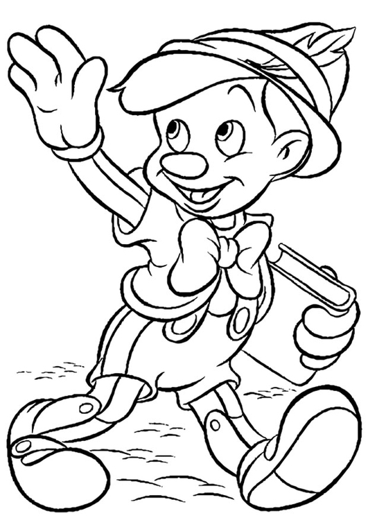Coloriage Pinocchio