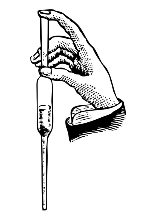 Coloriage pipette