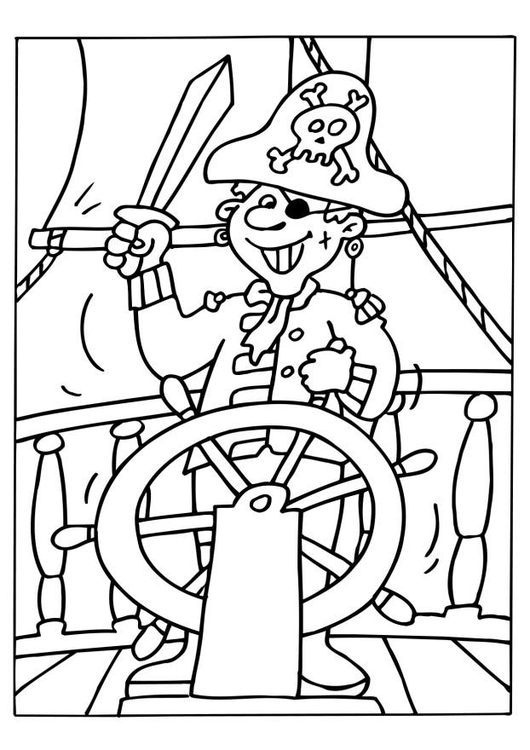 Coloriage pirate