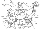 Coloriage pirate