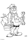 coloriage plombier