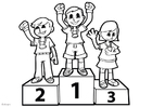 coloriage podium