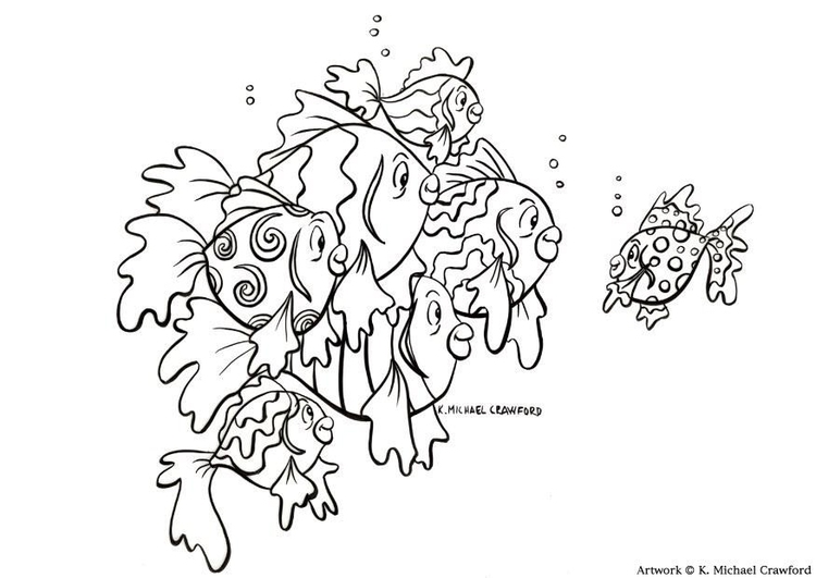 Coloriage poissons