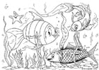 Coloriage poissons