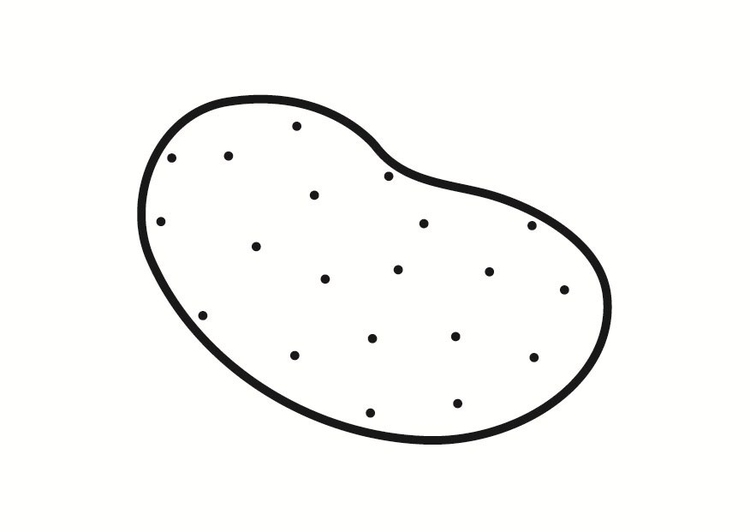 Coloriage pomme de terre - Coloriages Gratuits à Imprimer - Dessin 25452