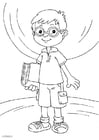 Coloriage porter des lunettes