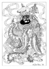 coloriage portier