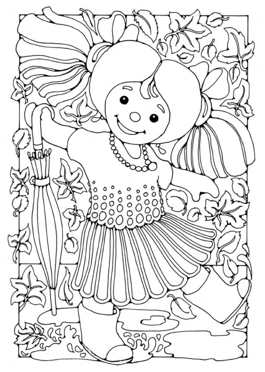 Coloriage poupÃ©e - fille