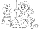 coloriage poupée