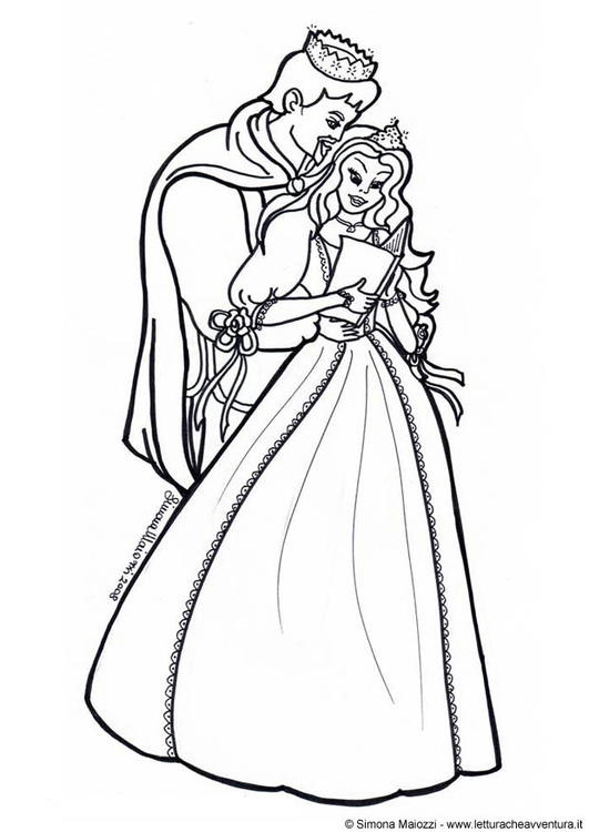 Coloriage prince et princesse  Coloriages Gratuits à Imprimer  Dessin