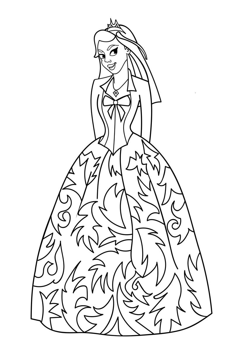 Coloriage Princesse - Coloriages Gratuits à Imprimer - Dessin 31032