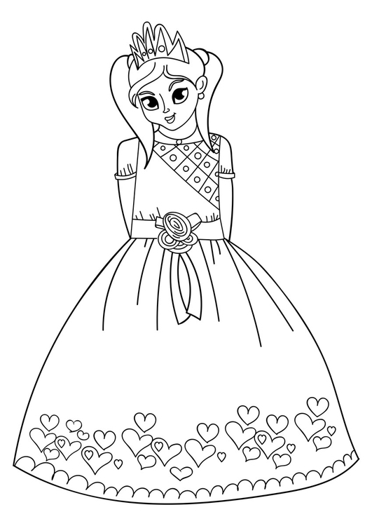 Coloriage Princesse  Coloriages Gratuits à Imprimer  Dessin 31035