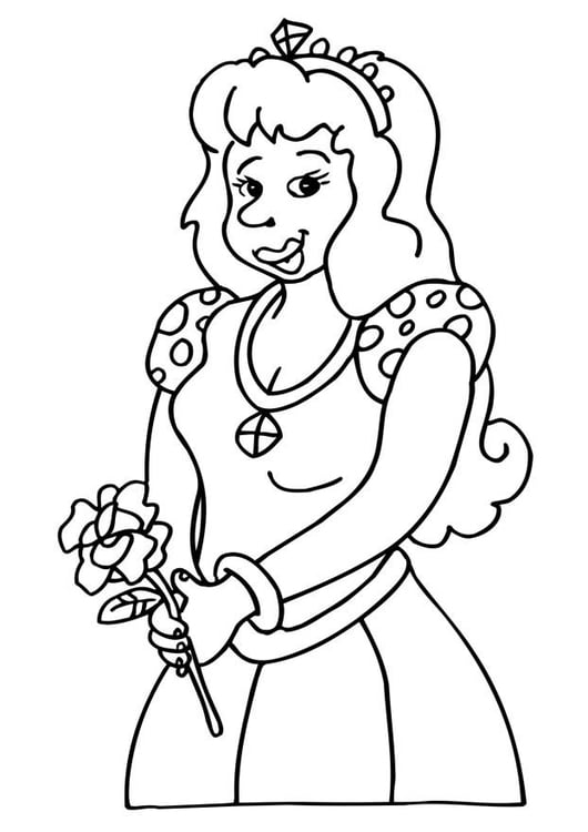 Coloriage princesse