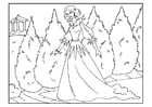 Coloriage princesse