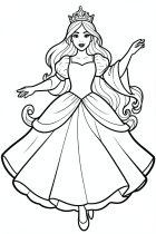 Coloriage princesse