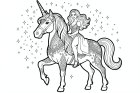 princesse sur une licorne