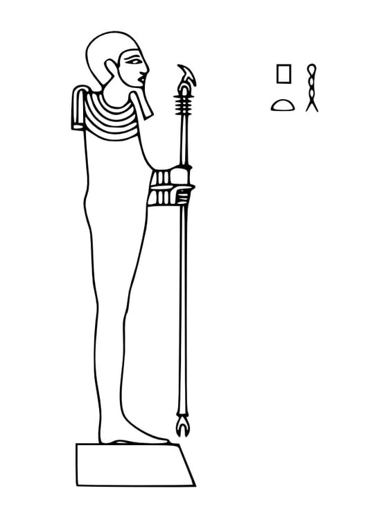 Coloriage Ptah