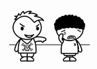 coloriage racisme