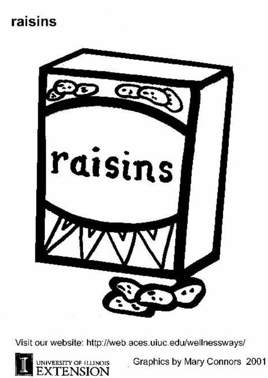 Coloriage raisins