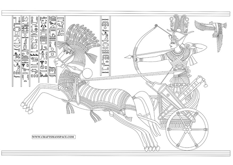 Coloriage Rames II - bataille de Kadesh