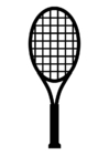 Coloriage raquette de tennis 