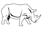 Coloriage rhinocÃ©ros