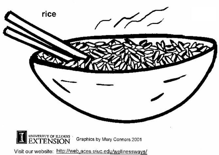 Coloriage riz