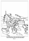 Coloriage robot spatial