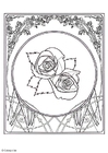coloriage roses