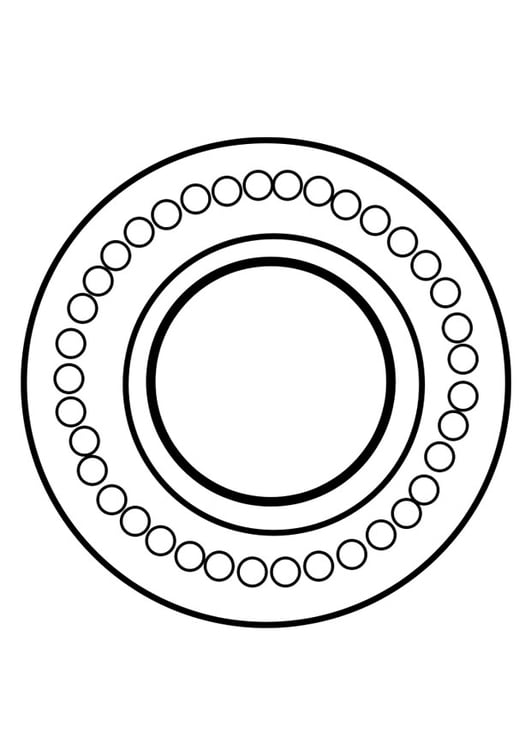 Coloriage roue dharma
