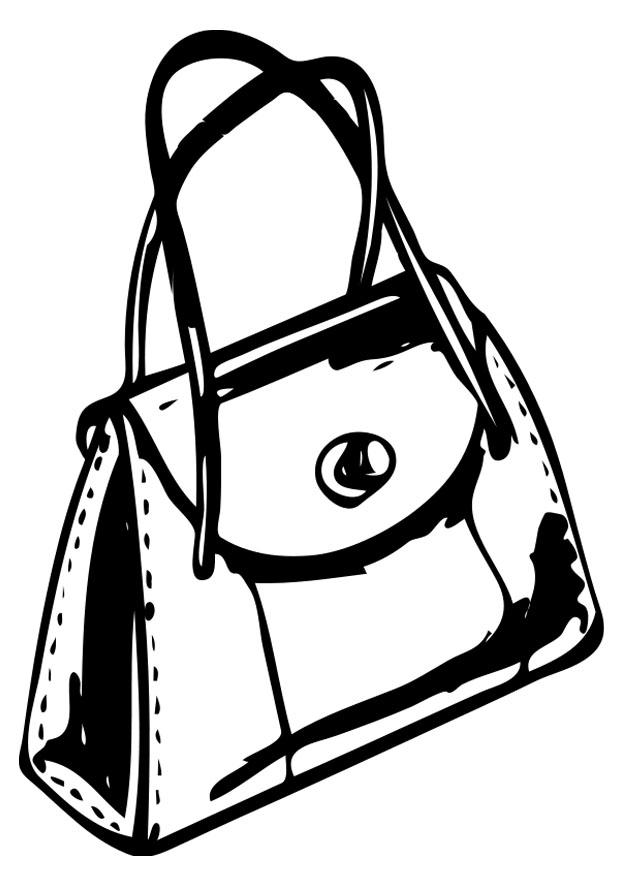 black and white bag clipart - photo #10