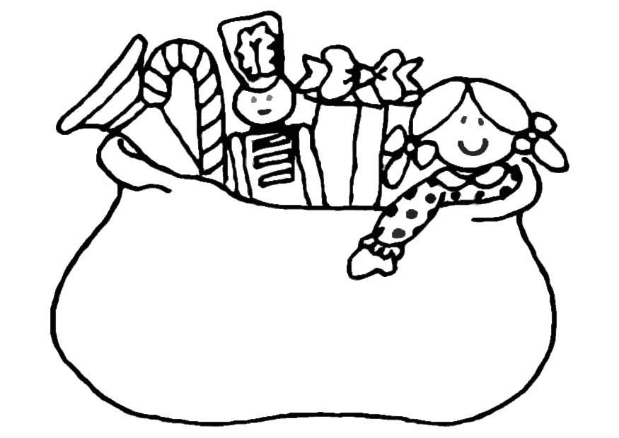 Coloriage sac de jouet  Coloriages Gratuits à Imprimer  Dessin 20593