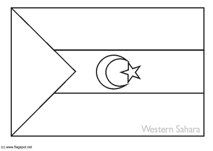Kleurplaat Vlag Congo Malvorlage Tansania Ausmalbild 6261