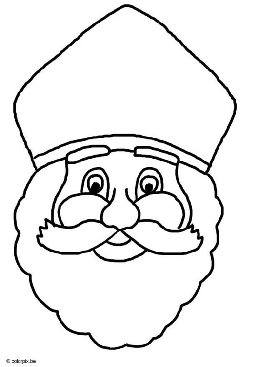 Coloriage Saint Nicolas  Coloriages Gratuits à Imprimer  Dessin 8748