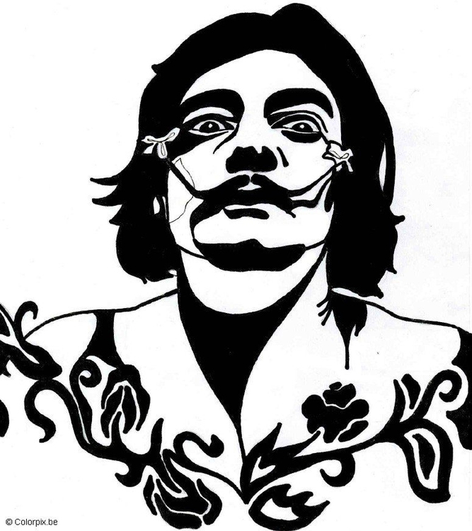 Coloriage Salvador DalÃ­