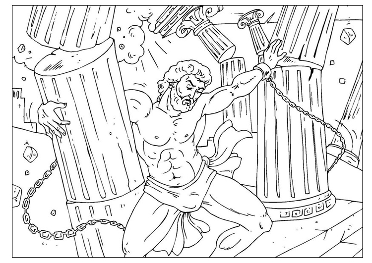 Coloriage Samson