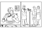 coloriage santé - alimentation